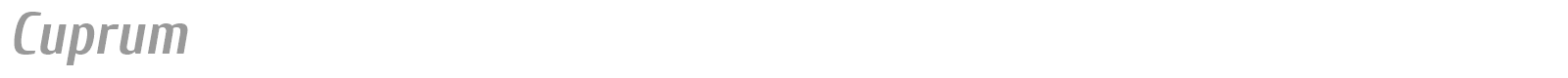 Cuprum font preview